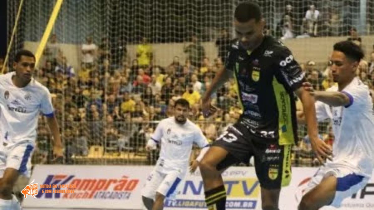 Santo André arranca empate heroico contra o Jaraguá pela Liga Futsal